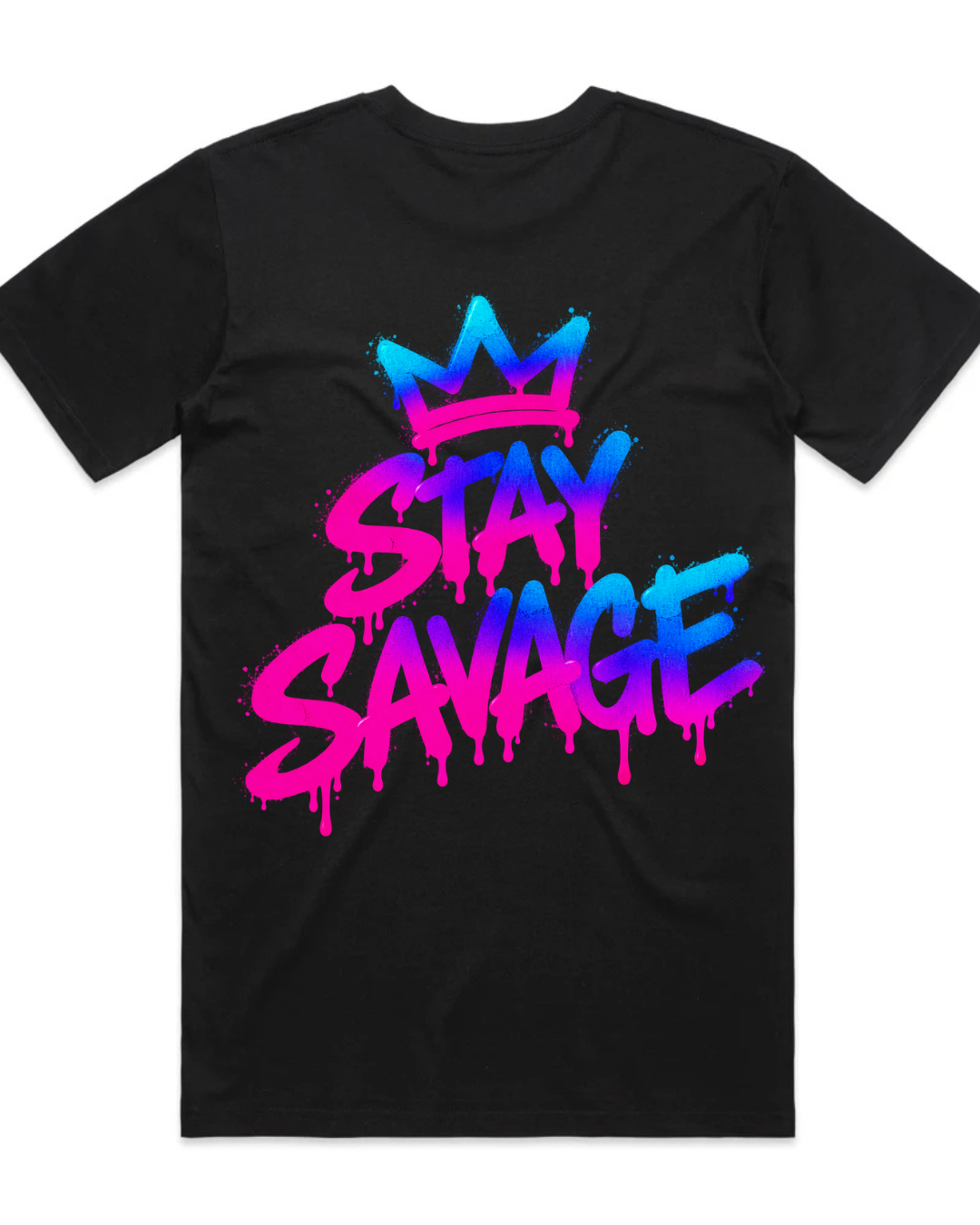 Miami Nights Stay Savage Crown Tee
