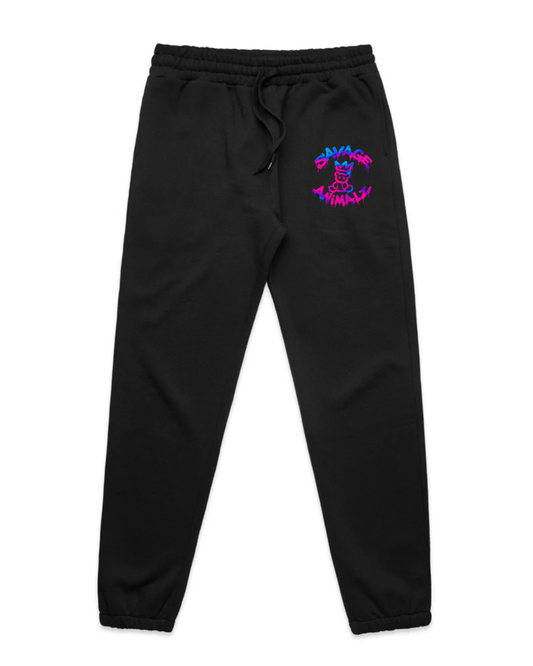 NEW SAVAGE ANiMALZ Miami Nights LOGO Track Pants