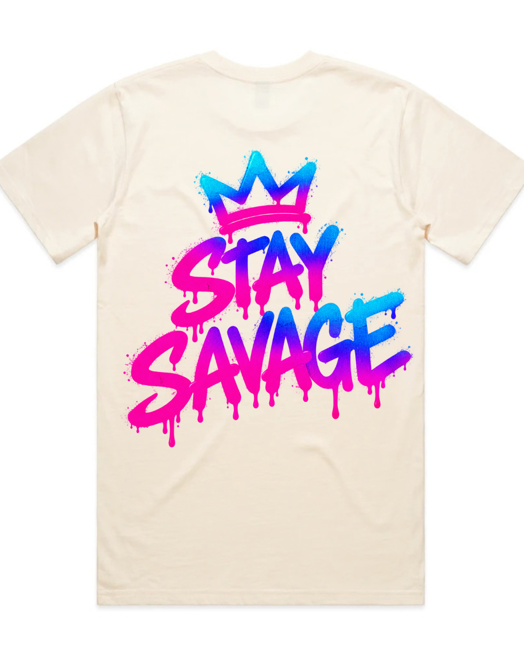 Miami Nights Stay Savage Crown Tee