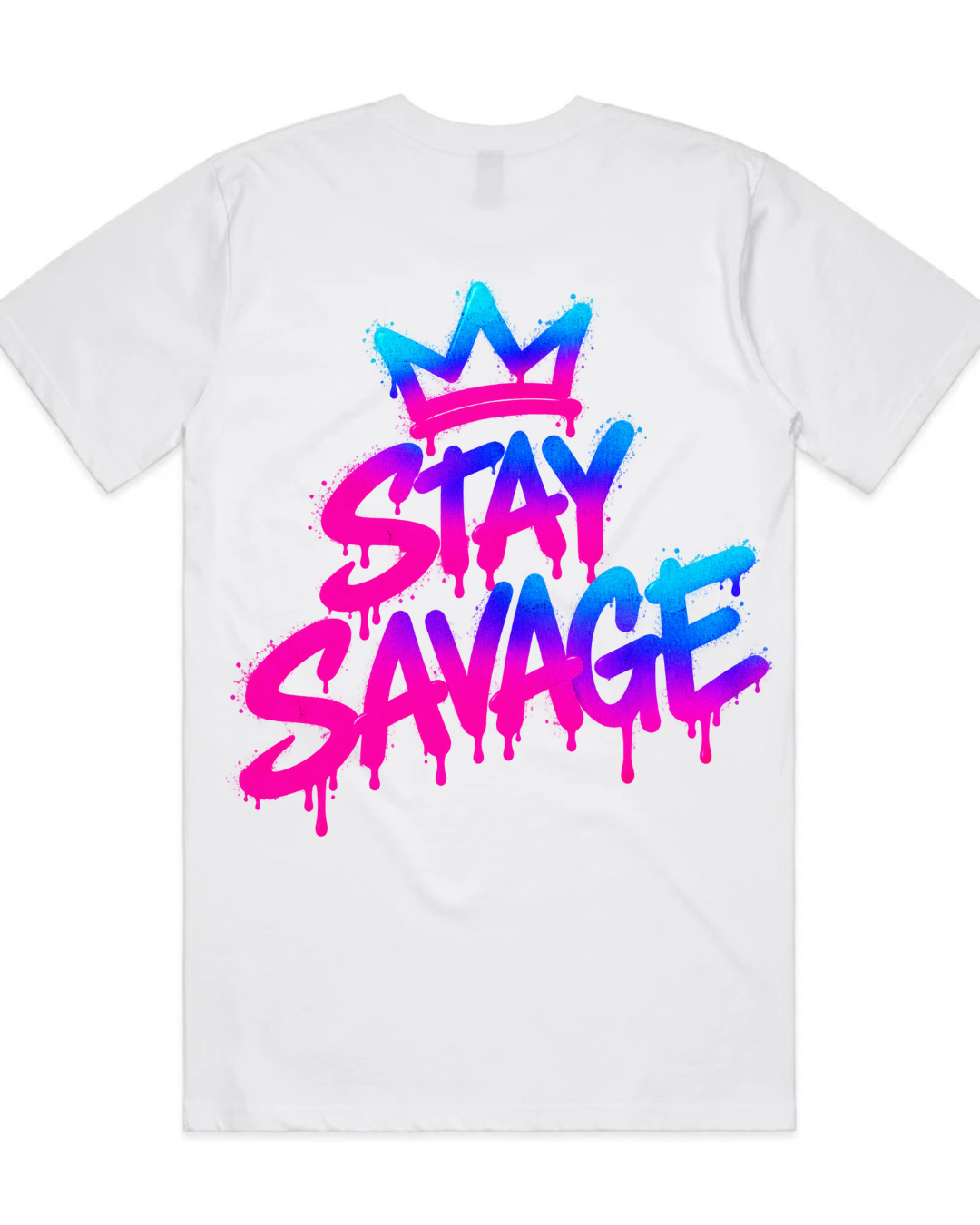 Miami Nights Stay Savage Crown Tee